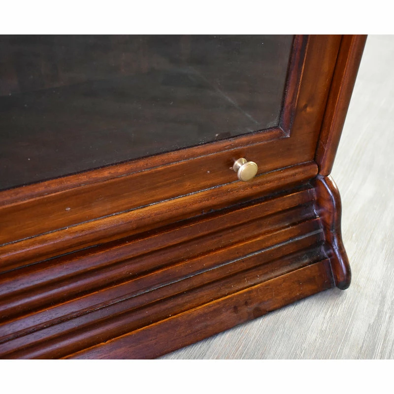 Best deal 🥰 Crafters And Weavers Legacy Solid Mahogany 4 Stack 24" Wide Barrister Bookcase, Brown Walnut 😍 - Image 4