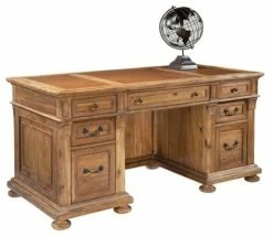 Hot Sale ✔️ Hekman Furniture Hekman 79310 Relaxed Classic CEO Executive Desk, Wellington Hall 🔥