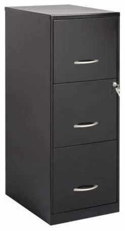 Best reviews of 😉 Bowery Hill Modern 3 Drawer Metal Letter File Cabinet In Black 🤩