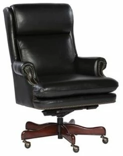 Brand new ✔️ Hekman Furniture Hekman Black Leather Executive Chair ⌛