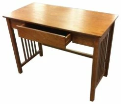 Best Sale ✨ Office Star Products Sierra Writing Desk, Oak With Pull Out Drawer And Solid Wood Legs ⭐