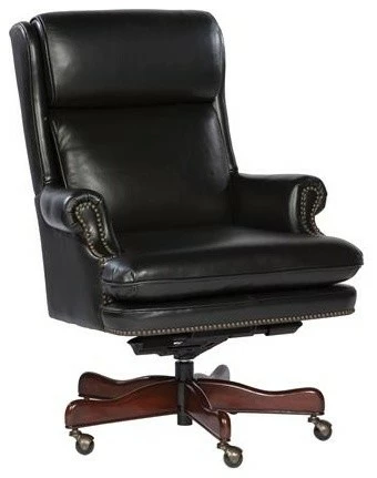 Brand new ✔️ Hekman Furniture Hekman Black Leather Executive Chair ⌛